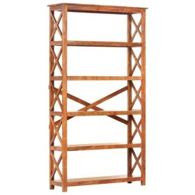 Bookshelf 39.4"x11.8"x70.9" Solid Acacia Wood Honey Finish
