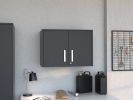 Storage Cabinet - Wall Cabinet, Three Interior Shelves, Double Door