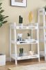 Three-tier Solid Wood Shelving Unit