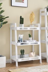 Three-tier Solid Wood Shelving Unit