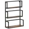 Wall Shelf 23.6"x7.9"x33.5" Solid Reclaimed Wood