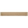 Wall Shelves 2 pcs 43.3"x5.9"x2.4" Solid Wood Teak