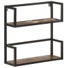 Wall Shelf 23.6"x7.9"x23.6" Solid Reclaimed Wood