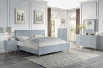 ACME Gaines Mirror, Gray High Gloss Finish BD01042