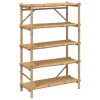 5-Layer Shelf 39.4"x15.7"x59.1" Bamboo