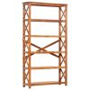 Bookshelf 39.4"x11.8"x70.9" Solid Acacia Wood Honey Finish