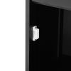 Tall Bathroom Cabinet, Freestanding Storage Cabinet with Drawer, MDF Board, Adjustable Shelf, Black