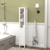 66.92" Tall Bathroom Storage Cabinet with Adjustable Shelves,1 Doors Freestanding Cabinet with Anti-Tip, Open compartments, for Home, Small Spaces, Ba