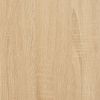 Wall Display Shelf 3 pcs Sonoma Oak Engineered Wood
