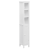 66.92" Tall Bathroom Storage Cabinet with Adjustable Shelves,1 Doors Freestanding Cabinet with Anti-Tip, Open compartments, for Home, Small Spaces, Ba