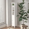 66.92" Tall Bathroom Storage Cabinet with Adjustable Shelves,1 Doors Freestanding Cabinet with Anti-Tip, Open compartments, for Home, Small Spaces, Ba