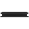 Shower Shelf Matt Black 11.8"x3.9"x2.4" Brushed 304 Stainless Steel