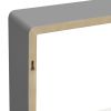 Wall Cube Shelves 3 pcs Gray MDF