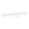 Wall Shelves 2 pcs High Gloss White 23.6"x3.5"x1.2"