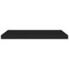 Floating Wall Shelf Black 31.5"x9.3"x1.5" MDF
