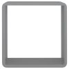 Wall Cube Shelves 3 pcs Gray MDF