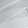 103.5*60*30cm Simple Triamine Adjustable Shelves Sideboard With Door Cabinet White