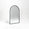 Wall Mirror 30"x20", Bathroom Mirror, Vanity Mirror, for Bathroom, Bedroom, Entryway, with Metal Frame, Modern & Contemporary Arch Top Wall Mirror (Bl