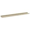 Wall Shelves 2 pcs White and Sonoma Oak 31.5"x3.5"x1.2"