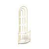 Gold 4-Tier Corner Bookshelf, Modern Style, Plant Stand with Metal Frame
