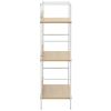 3-Layer Book Shelf Oak 23.6"x10.9"x35.6" Engineered Wood