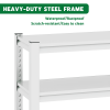 40-50 Gallon Fish Tank Stand - Metal Aquarium Stand, 31.5 "L x 18 "W x 34"H Adjustable Heavy Duty Reptile Tank Stand, Adjustable 3-Tier Fish Tank Rack