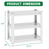40-50 Gallon Fish Tank Stand - Metal Aquarium Stand, 31.5 "L x 18 "W x 34"H Adjustable Heavy Duty Reptile Tank Stand, Adjustable 3-Tier Fish Tank Rack