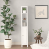 66.92" Tall Bathroom Storage Cabinet with Adjustable Shelves,1 Doors Freestanding Cabinet with Anti-Tip, Open compartments, for Home, Small Spaces, Ba