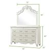 Milan Mirror Framed Dresser made with Wood in White