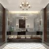 40x30inch Silver Rectangular Wall-mounted Beveled Bathroom Mirror,Square Angle Metal Frame Wall Mounted Bathroom Mirrors For Wall(Horizontal & Vertica