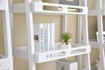 Three-tier Solid Wood Shelving Unit