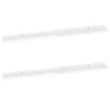 Wall Shelves 2 pcs High Gloss White 39.4"x3.5"x1.2"