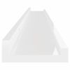 Wall Shelves 2 pcs High Gloss White 39.4"x3.5"x1.2"