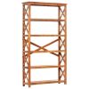 Bookshelf 39.4"x11.8"x70.9" Solid Acacia Wood Honey Finish