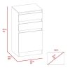 Kamelot Dresser With Jewelry Box; Single Door Cabinet; Mirror; Two Drawers -White