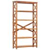 Bookshelf 39.4"x11.8"x70.9" Solid Acacia Wood Honey Finish