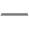 Wall Shelves 4 pcs Gray 31.5"x3.5"x1.2"