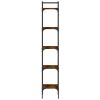 Bookshelf 5-Tier Smoked Oak 13.8"x11.8"x68.5" Engineered Wood