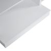 103.5*60*30cm Simple Triamine Adjustable Shelves Sideboard With Door Cabinet White