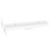 Wall Shelves 4 pcs White 23.6"x3.5"x1.2"