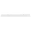 Wall Shelves 2 pcs High Gloss White 23.6"x3.5"x1.2"