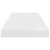 Floating Wall Shelves 4 pcs High Gloss White 23.6"x9.3"x1.5" MDF