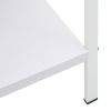 5-Layer Book Shelf White 23.6"x10.9"x62.4" Engineered Wood