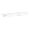 Floating Wall Shelf White 31.5"x9.3"x1.5" MDF