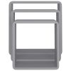 Wall Cube Shelves 3 pcs Gray MDF