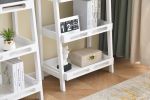 Three-tier Solid Wood Shelving Unit