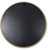 Gold 36 Inch Metal Round Bathroom Mirror