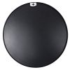Black 24 Inch Metal Round Bathroom Mirror