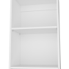 Zachary White 5-Shelf Slim Bookcase