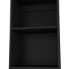 Zachary Black 5-Shelf Slim Bookcase